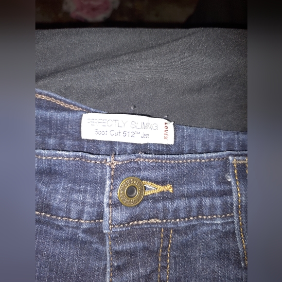 Vintage Levis 512 Jeans Womens 12 Blue Perfectly Slimming Bootcut Denim Flare - Picture 4 of 5